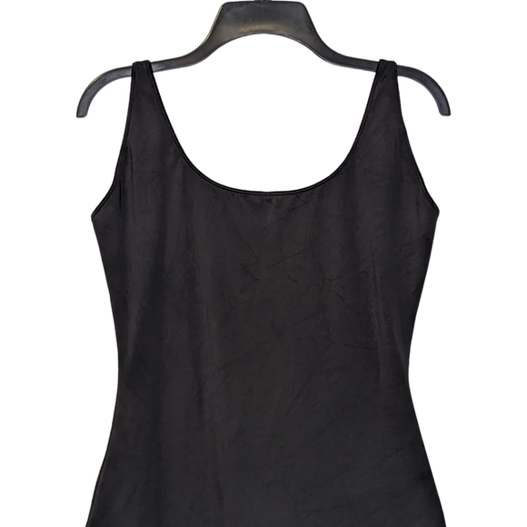 Spanx Slimplicity Open-Bust Mid-Thigh Bodysuit Slip Suit Black Size 1X - Picture 4 of 11